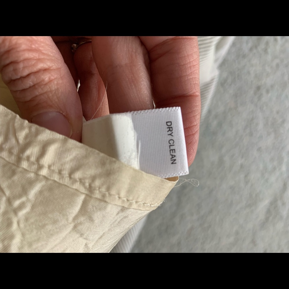 Banana Republic Grey and Cream Stripe A-Line Skirt - Picture 6 of 8